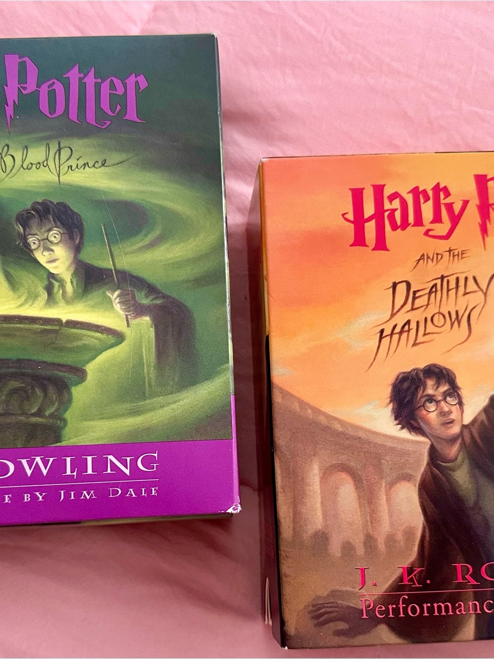 Harry Potter Half Blood Prince and Deathly Hallows Audio Books